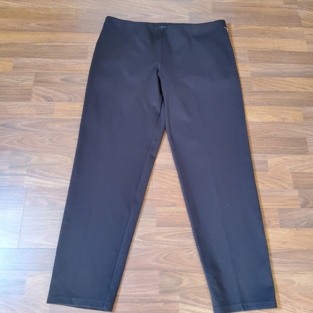 Eileen Fisher Pull-On Ponte Pants Brown XL EUC